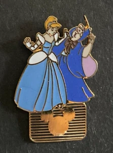 90's Disney Channel Show Cinderella & Fairy Godmother RARE HTF Disney Pin 5280 - Picture 1 of 3
