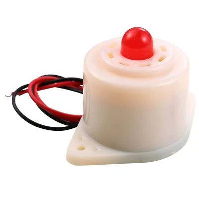 Electrionic Red LED Flashing Alarm Buzzer DC12V 105db Wired Design Lound Sound - Image 1 of 4