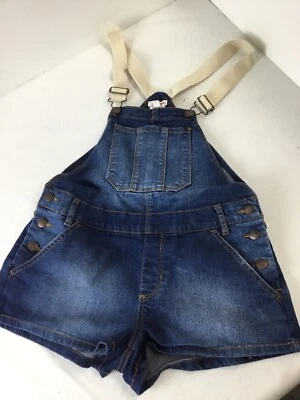 Macacão jeans feminino Bongo jeans azul tamanho 1 elástico em excelente estado usado - Imagem 1 de 4