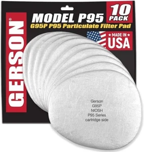 GERSON - N95 Mask Replacement Filter Pads -G95P - Picture 1 of 5
