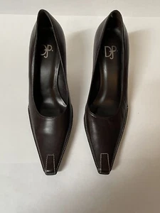 Donald J. Pliner braune Leder High Heel Pumps Gr. 8,5 - NEU - Bild 1 von 4
