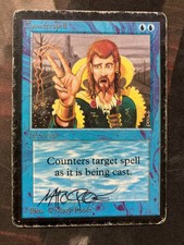 MtG Magic - Beta Counterspell - Played, Signed by Artist (Mark Poole)