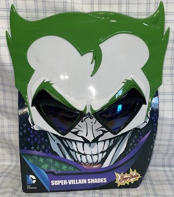 The Joker Sunglasses Sun Staches Costume Mask  Dc Comics Super Villains Shades - Image 1 of 3