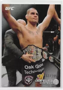 2015 TOPPS UFC KNOCKOUT ARGENTO PARALLELO #99 Cain Velasquez #151/199 - Foto 1 di 1