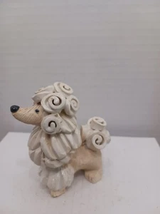 Bezaubernde Vintage Artesania Rinconada französische Pudel Figur signiert RAR - Bild 1 von 5
