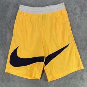 Nike Dri-Fit Basketball Shorts Boy XL Yellow Standard Fit Elastic Waist Pull On - Picture 1 of 10