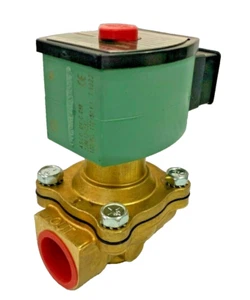 ASCO SC8210G035 2-Way Normally Open 3/4" Fuel Gas Solenoid Valve 120/60 AC - Picture 1 of 3