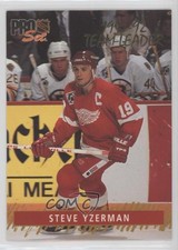 1992-93 Pro Set Team Leaders Steve Yzerman #3 HOF