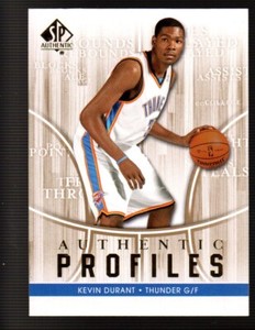 Kevin Durant OKC Thunder 2008-09 SP Authentic PROFILES #AP39 Oklahoma City