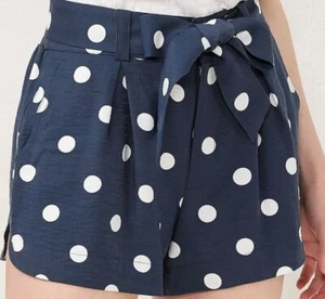 NEU MIT ETIKETT LAUREN CONRAD LC DAMEN KRAWATTE BEDRUCKT SHORTS GRÖSSE XS - Bild 1 von 3