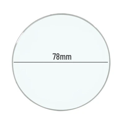 Replacement Transparent Flat Cover 78mm Diameter for Dial Caliper Test Indicator - Image 1 of 3