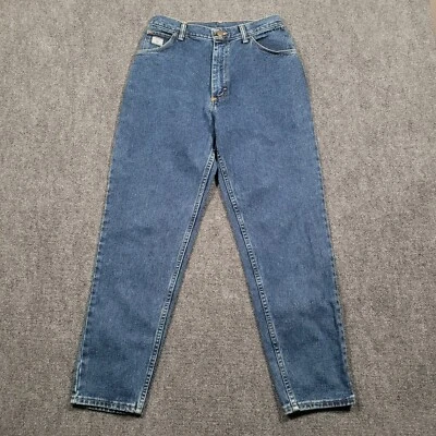 Vintage Wrangler For Women 8/29 High Rise Mom Blue Denim Made In USA 28x29 - Image 1 of 4