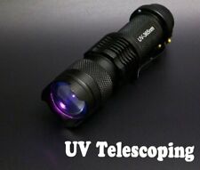 Telescoping Focusable UV Power Light Led Flashlight Fly Tying UV Lamp Torch New