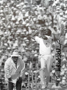 SIGNED LARGE 16x22inch LTD ED PRINT PROOF COA MICHAEL HOLDING WEST INDIES GREAT - Picture 1 of 3