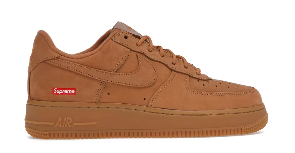 靴 Nike Air Force 1 Low SP 26cm Supreme Nike Air Force 1 Low SP x Supreme Wheat 2021 - DN1555-200 for Sale