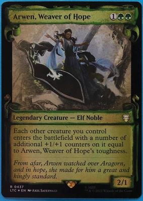 Arwen, Weaver of Hope (Scroll Showcase 437) FOIL Lord of the Rings NM (507299) - Image 1 of 2