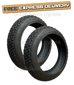 PAIR Baldys 20 x 4.0 Fat Bike TYRES - Picture 1 of 10