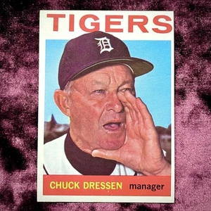 Chuck Dressen 1964 Topps #443 Vintage Detroit Tigers Baseballkarte sauber abstufbar SP - Bild 1 von 2