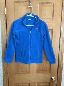 Columbia Sportswear Co. Boy's Long Sleeve Bright Blue Fleece Sweatshirt Size M - Picture 1 of 5