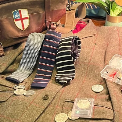 Corbata tejida ajustada de gallo rojo Trifecta ¡Especial! ¡Tres por uno precio bajo! Foto 1 de 4