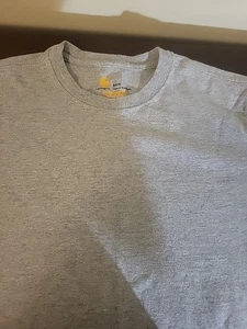 Carhartt unisex Small (4-6) Long Sleeve Gray Shirt Logo Sleeve Original Fit - Picture 1 of 5