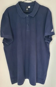 ADIDAS Blue Polo Shirt Collar T Shirt Top Size 3XL XXXL (Read description) - Picture 1 of 5