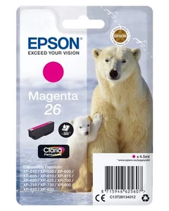 Epson 26 Polar Bear Magenta Genuine, Claria Premium Ink Cartridge Magenta Standa - Bild 1 von 3