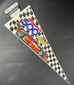Vintage Indianapolis 500 Souvenir Wimpel 25" New Old Stock 80er USA Made - Bild 1 von 20