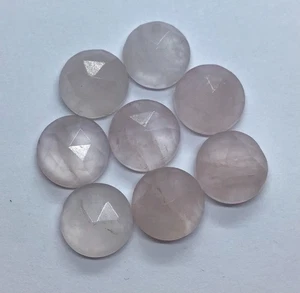Rose Quartz Natural Round Rose Cut AAA Loose Gemstone For Making All Jewelry - Picture 1 of 6