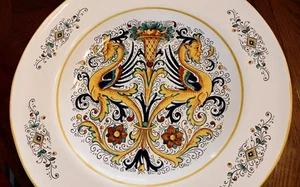 Large 18" DERUTA Ceramiche Italian Shallow PASTA BOWL or Platter Colorful - Picture 1 of 9