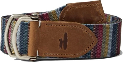 Johnnie O Phoenix Cinturón Fandango Rayas Lona Talla Grande Foto 1 de 4