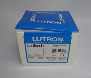 Nuevo LUTRON SO-2BN-WH-EGN 2 Botones Escena Estación de Pared Eléctrica Caja de Interruptores Blanca - Imagen 1 de 5