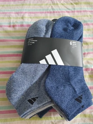 Adidas Men's Athletic Cushioned Low Cut Socks with Arch Compression - Image 1 of 2