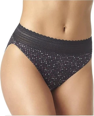 WARNER'S No Pinching No Problems Dig-Free Comfort Waist BLACK SPARKLE M - Image 1 of 4