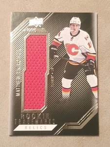 2016-17 UD Black Matthew Tkachuk Rookie Trademarks Relics Jersey RC - Bild 1 von 3