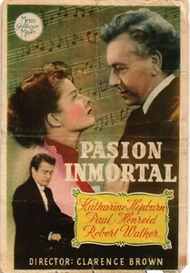 Spanish vintage Film program PASION INMORTAL (3) - Picture 1 of 1