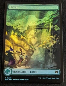 MTG - Forest (278) FOIL Bloomburrow - Pack Fresh!! - Picture 1 of 2