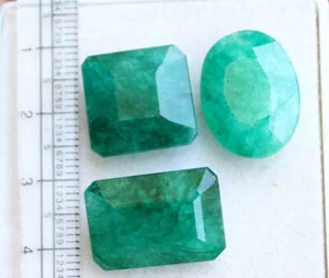 45,00 ct natürlicher Mixschliff brasilianischer grüner Smaragd loser Edelstein - Bild 1 von 5