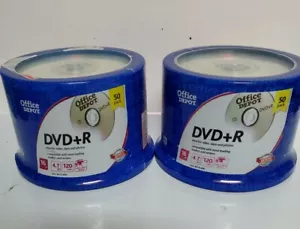 *K* 2 NEW/SEALED 50-PACK - OFFICE DEPOT 16X DVD+R SPINDLE. - Picture 1 of 2