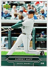2005 UPPER DECK FIRST PITCH #190 AUBREY HUFF Tampa Bay Devil Rays Baseball Card