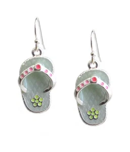 Multi Color Flip Flop Dangle Earrings for Women - Picture 1 of 1