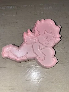 Punzone: CUPID BISCOTTI CUTTER - Plastica vintage anni 70 - 3" rosa - Foto 1 di 2