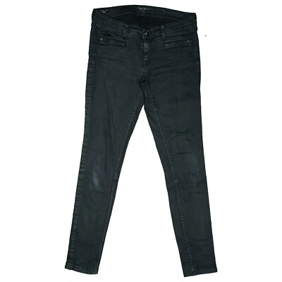 Pantalón elástico Pepe Jeans mujer niña ajustado tiro bajo cremallera 16/176 gris Foto 1 de 4