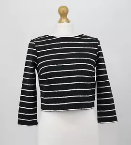ELIZABETH AND JAMES JAYREN BIV BLACK AND WHITE TOP RRP £230 HH - Picture 1 of 6