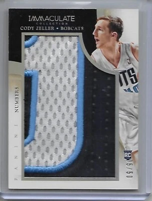 2013-14 Immaculate ROOKIE Numbers patch CODY ZELLER 5/50 - Image 1 of 2