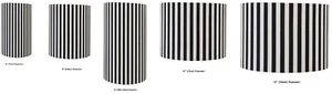 Handmade Black and White Stripe Drum Lampshade / Ceiling shade / Pendant Shade - Picture 1 of 10
