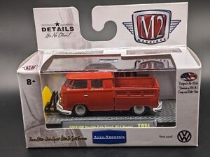 M2 Machines 2017 - Auto-thetics - 1959 VW Double Cab Truck USA Model (Red)