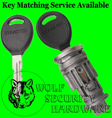 Chrysler Jeep Strattec Ignition Key Switch Lock Cylinder Tumbler 2 REGULAR Keys