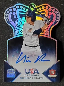 NICK PRATTO 2015 PANINI USA CROWN ROYALE AUTO SILVER SIGNATURES /99 NICHOLAS - Picture 1 of 2