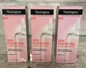 Lot Of 3 Neutrogena Skin Perfecting Exfoliating Serum for Dry Skin 4 Fl Oz Ea - Picture 1 of 2